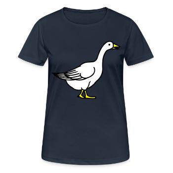 goose - Women's Breathable T-Shirt - dark navy - Front - AI Model Female 172 light (172cm)