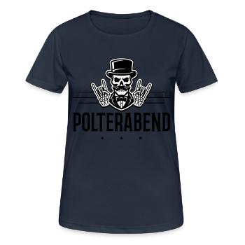 Polterabend Bräutigam - Frauen T-Shirt atmungsaktiv - Dunkelnavy - Vorne - AI Model Female 172 light (172cm)