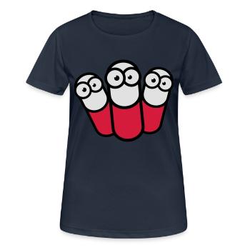 Drug Pills Team - Frauen T-Shirt atmungsaktiv - Dunkelnavy - Vorne - AI Model Female 172 light (172cm)