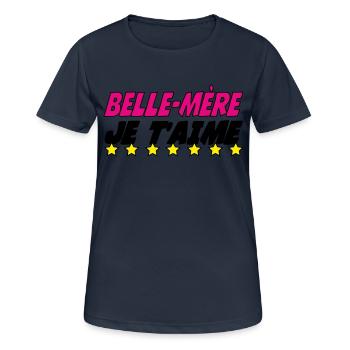 Stepmother, I love you - Women's Breathable T-Shirt - dark navy - Front - AI Model Female 172 light (172cm)