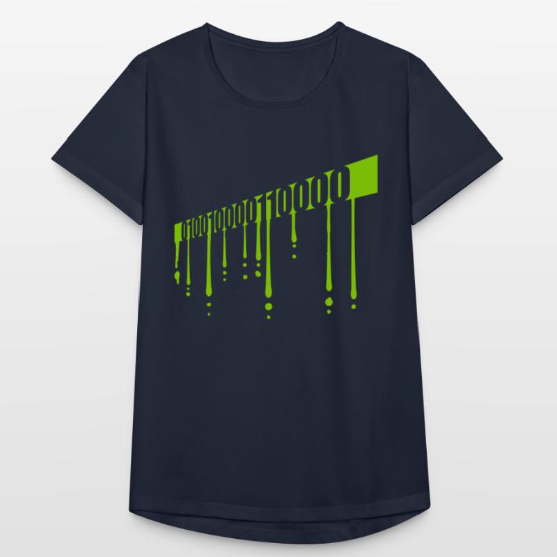 Langage de programme de code binaire T-shirt respirant Femme