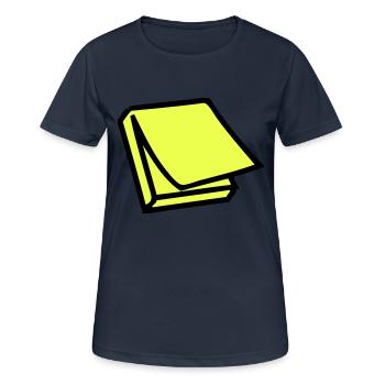 Postit - Frauen T-Shirt atmungsaktiv - Dunkelnavy - Vorne - AI Model Female 172 light (172cm)