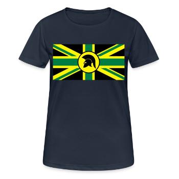 Skinhead Reggae UK - Frauen T-Shirt atmungsaktiv - Dunkelnavy - Vorne - AI Model Female 172 light (172cm)