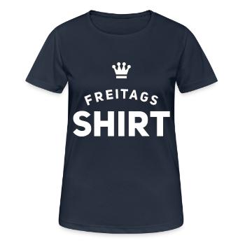 Friday shirt - Women's Breathable T-Shirt - dark navy - Front - AI Model Female 172 light (172cm)