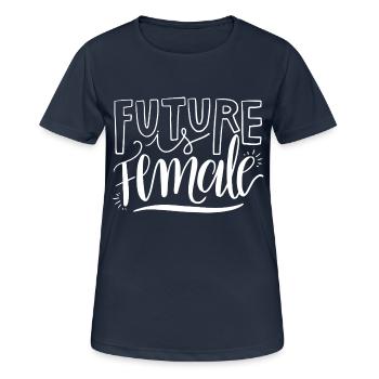 Feminismus Spruch Geschenk Vintage Emanzipation - Frauen T-Shirt atmungsaktiv - Dunkelnavy - Vorne - AI Model Female 172 light (172cm)