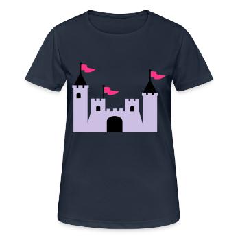 castle - Women's Breathable T-Shirt - dark navy - Front - AI Model Female 172 light (172cm)