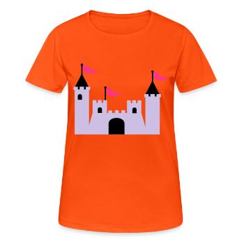 castle - Women's Breathable T-Shirt - neon orange - Front - AI Model Female 172 dark (172cm)