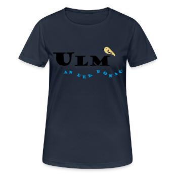 Ulm - Women's Breathable T-Shirt - dark navy - Front - AI Model Female 172 light (172cm)