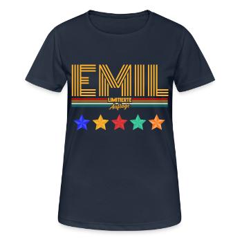 Emil - T-shirt respirant Femme - bleu marine foncé - Devant - AI Model Female 172 light (172cm)