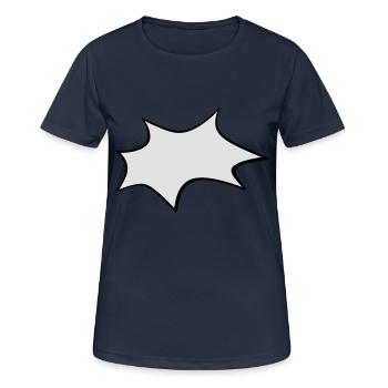 Zack Bumm gefüllt - Women's Breathable T-Shirt - dark navy - Front - AI Model Female 172 light (172cm)