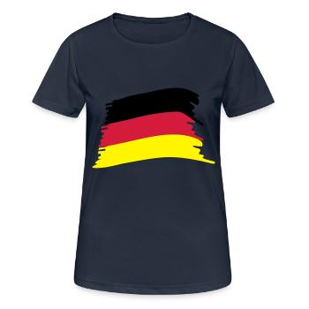 '-Flagge - Frauen T-Shirt atmungsaktiv - Dunkelnavy - Vorne - AI Model Female 172 light (172cm)