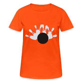 skittles - T-shirt respirant Femme - orange néon - Devant - AI Model Female 172 dark (172cm)