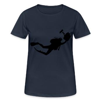 Diver - Women's Breathable T-Shirt - dark navy - Front - AI Model Female 172 light (172cm)