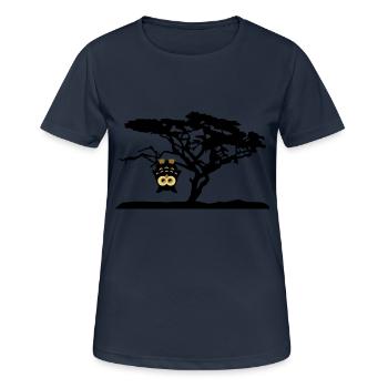 Owl Tree Hanging upside Different - Women's Breathable T-Shirt - dark navy - Front - AI Model Female 172 light (172cm)