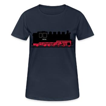 rasender roland - Frauen T-Shirt atmungsaktiv - Dunkelnavy - Vorne - AI Model Female 172 light (172cm)