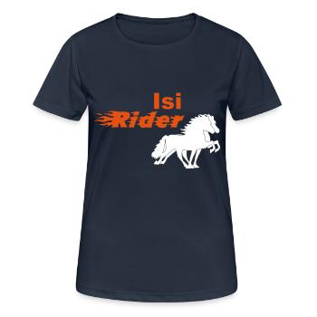 Isi Rider - Women's Breathable T-Shirt - dark navy - Front - AI Model Female 172 light (172cm)