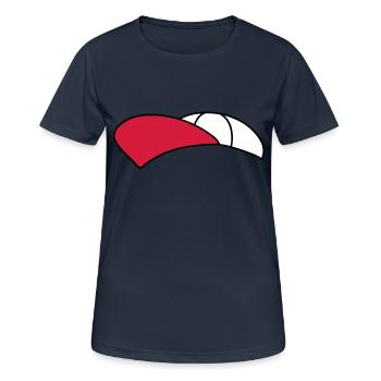 kappe hut muetze capy kopfbedeckung cool design cl - Frauen T-Shirt atmungsaktiv - Dunkelnavy - Vorne - AI Model Female 172 light (172cm)