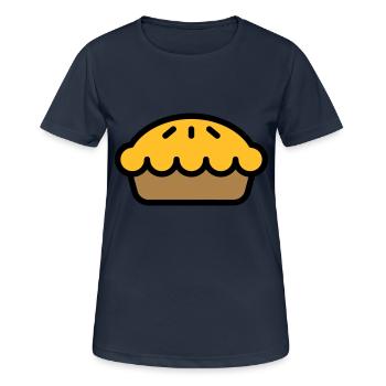Apple Pie - Women's Breathable T-Shirt - dark navy - Front - AI Model Female 172 light (172cm)