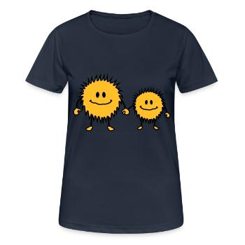 monsters - T-shirt respirant Femme - bleu marine foncé - Devant - AI Model Female 172 light (172cm)