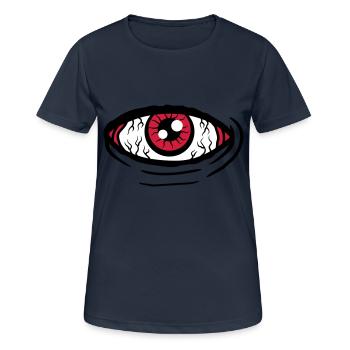 Big all-seeing eye - Women's Breathable T-Shirt - dark navy - Front - AI Model Female 172 light (172cm)