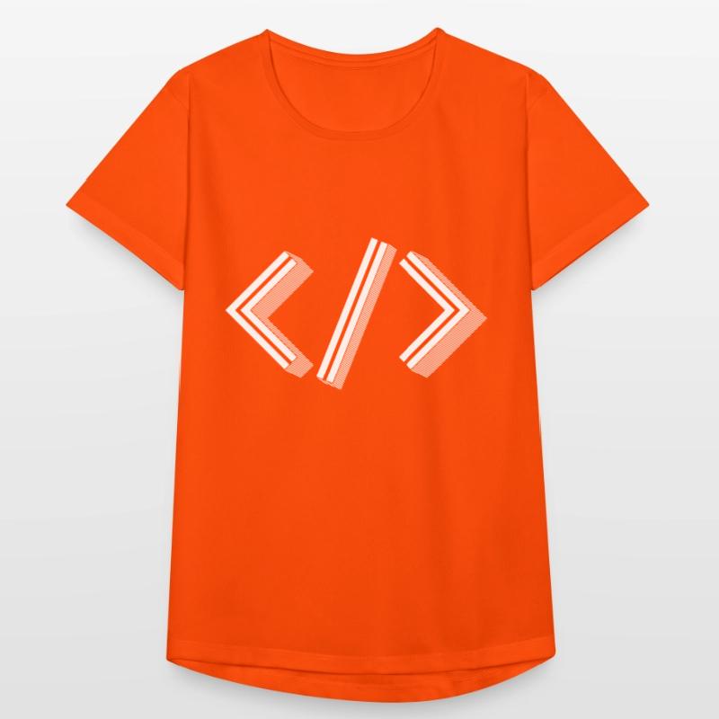 Retro Bracket's - Full Stack Developer HTML XML Women's Breathable T-Shirt