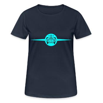 Fischen Angelhaken Fische - Frauen T-Shirt atmungsaktiv - Dunkelnavy - Vorne - AI Model Female 172 light (172cm)