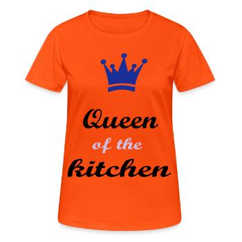 Cuire - T-shirt respirant Femme - orange néon - Devant - AI Model Female 172 dark (172cm)