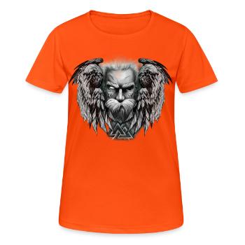 Odin v2 - T-shirt respirant Femme - orange néon - Devant - AI Model Female 172 dark (172cm)