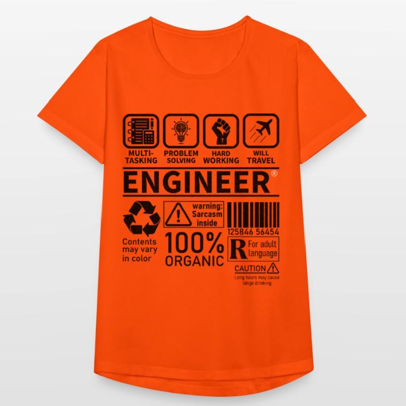engineer multi tasking problem solving working Frauen T-Shirt atmungsaktiv