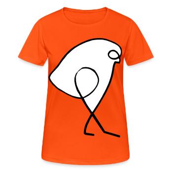 Moineau - T-shirt respirant Femme - orange néon - Devant - AI Model Female 172 dark (172cm)
