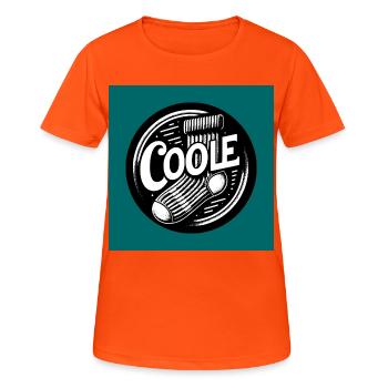 Coole Socke Socken und lustiger Spruch - Frauen T-Shirt atmungsaktiv - Neonorange - Vorne - AI Model Female 172 dark (172cm)