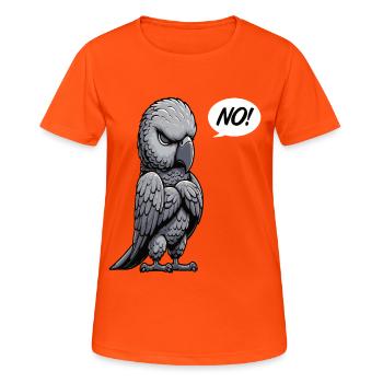 No African Grey Parrot Parrot Owner Parrots - Women's Breathable T-Shirt - neon orange - Front - AI Model Female 172 dark (172cm)