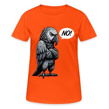 No African Grey Parrot Parrot Owner Parrots - Women's Breathable T-Shirt - neon orange - Front - AI Model Female 172 dark (172cm)
