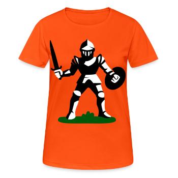 Ritter Spielzeug - Frauen T-Shirt atmungsaktiv - Neonorange - Vorne - AI Model Female 172 dark (172cm)