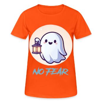 No Fear Ghost Lantern - Women's Breathable T-Shirt - neon orange - Front - AI Model Female 172 dark (172cm)