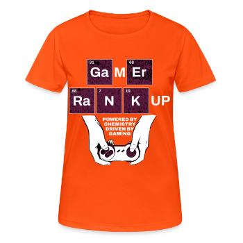 Jeu Rank Up Chem Controller - T-shirt respirant Femme - orange néon - Devant - AI Model Female 172 dark (172cm)