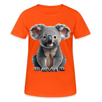 Koala - Women's Breathable T-Shirt - neon orange - Front - AI Model Female 172 dark (172cm)