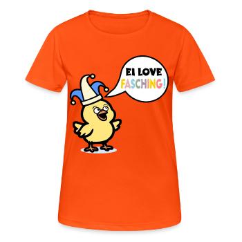 Egg Carnival Chickens Costumes - Women's Breathable T-Shirt - neon orange - Front - AI Model Female 172 dark (172cm)