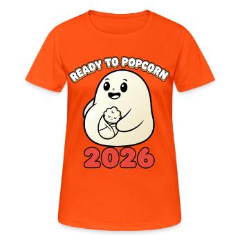 Mom 2026 pregnancy announce mother - Women's Breathable T-Shirt - neon orange - Front - AI Model Female 172 dark (172cm)