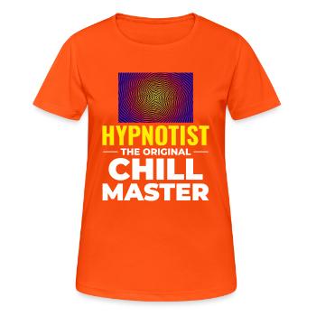 Certified Clinical Stress-Reduction Specialist  - Women's Breathable T-Shirt - neon orange - Front - AI Model Female 172 dark (172cm)