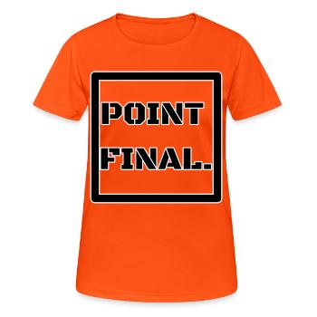 POINT FINAL - T-shirt respirant Femme - orange néon - Devant - AI Model Female 172 dark (172cm)