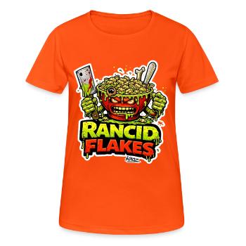 Monstre Dégoûtant des Flocons - T-shirt respirant Femme - orange néon - Devant - AI Model Female 172 dark (172cm)