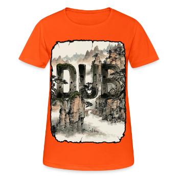 Dub Asian Reggae - Frauen T-Shirt atmungsaktiv - Neonorange - Vorne - AI Model Female 172 dark (172cm)