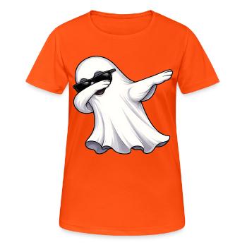 Dab Ghost - T-shirt respirant Femme - orange néon - Devant - AI Model Female 172 dark (172cm)