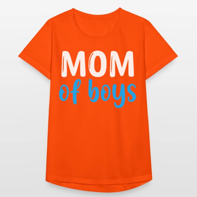 Mutter der Jungen – Beste Mutter – Muttertag Frauen T-Shirt atmungsaktiv