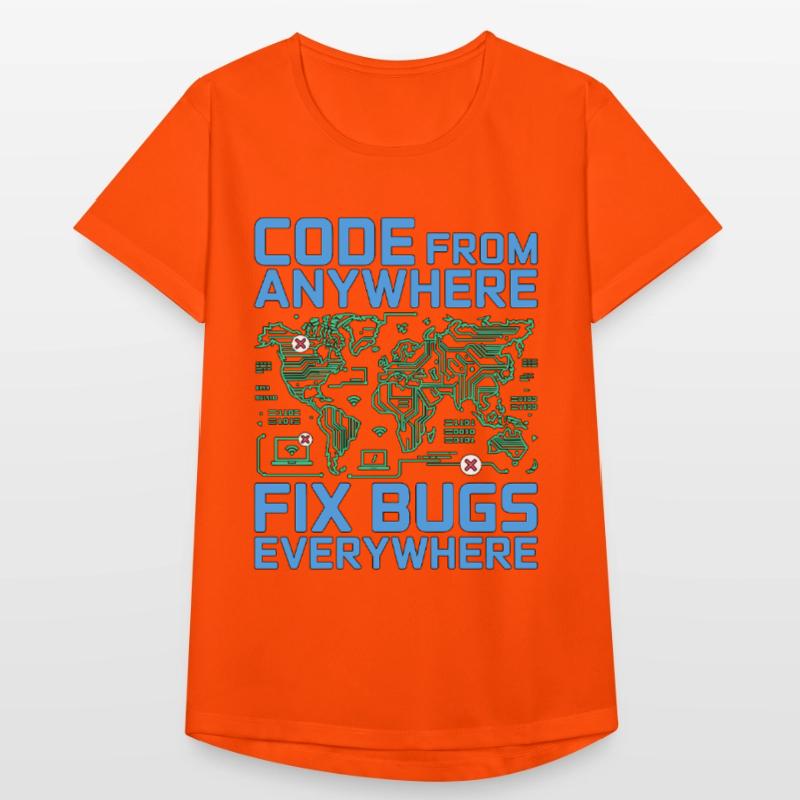 Remote Developer Code From Anywhere Remote Tech Women's Breathable T-Shirt