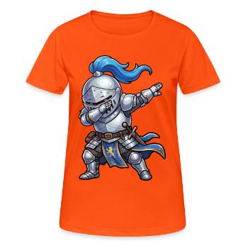 Kinder Dabben Knight Ren Faire Mittelalter - Frauen T-Shirt atmungsaktiv - Neonorange - Vorne - AI Model Female 172 dark (172cm)