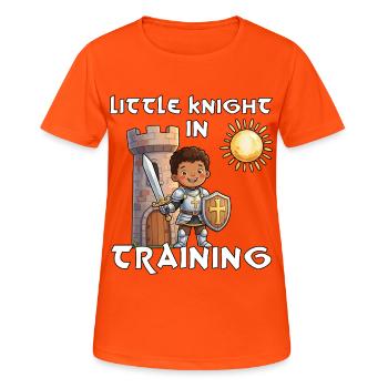 Ren Faire Medieval Little Knight In Training - Frauen T-Shirt atmungsaktiv - Neonorange - Vorne - AI Model Female 172 dark (172cm)