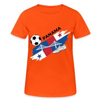 Panama Football Panama Soccer Foot Canaleros - Frauen T-Shirt atmungsaktiv - Neonorange - Vorne - AI Model Female 172 dark (172cm)