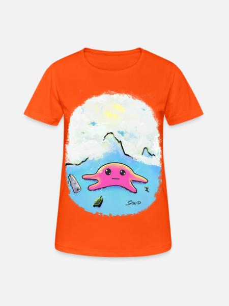 War-Squid - Women's Breathable T-Shirt - neon orange